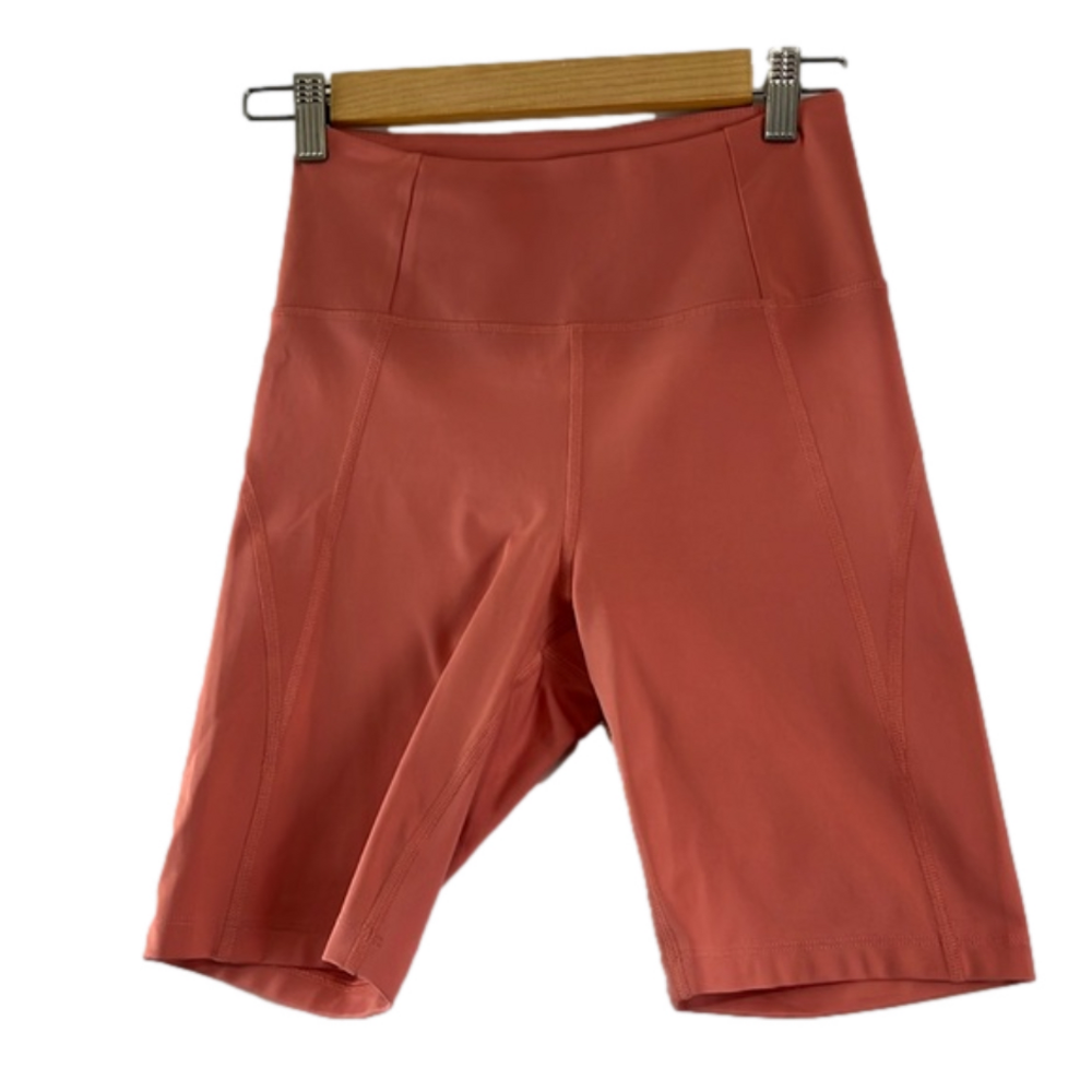 Girlfriend Collective Salmon-Coloured Biker Short
